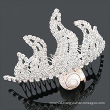 wholesale crystal hair accessories tiara hair combs